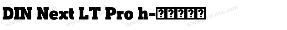 DIN Next LT Pro h字体转换